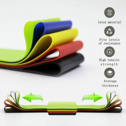 Resistance Bands Loop Set Strength Fitness Leg Exercise Yoga Workout Pull up US