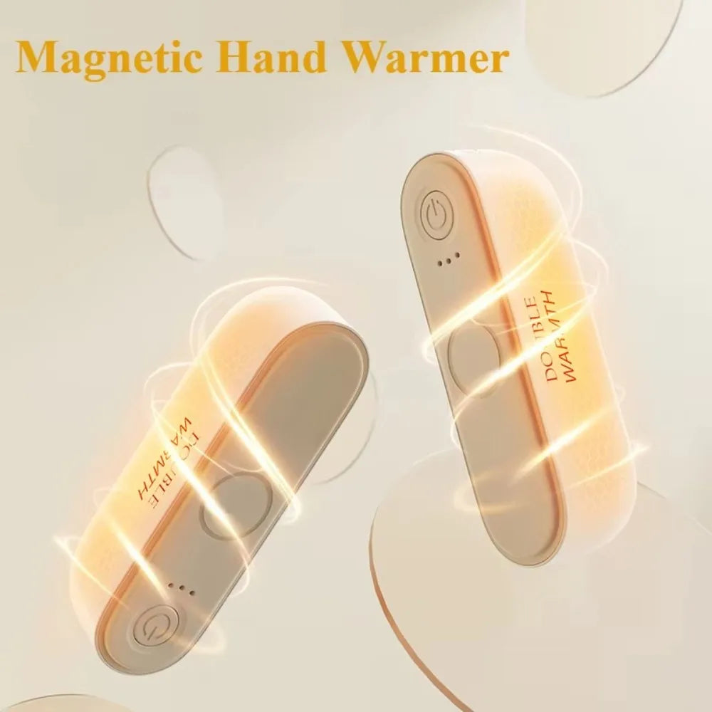 Rechargeable Magnetic Hand Warmers Strong Magnetic Reusable Rechargeable Hand Warmers 2In1 Magnetic Feature Portable Hand Heater