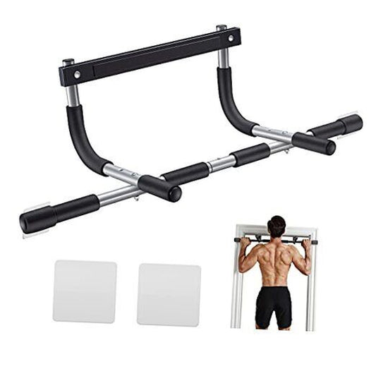 Pull up Bar for Doorway | Thickened Steel Max Limit 440 Lbs Upper Body Silver2