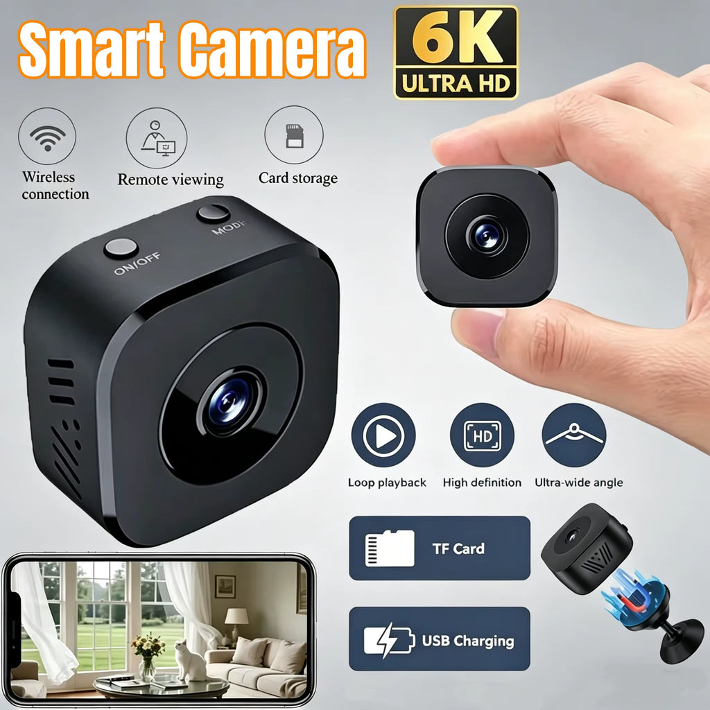 4K Full HD Mini Security Camera Pro Wifi Surveillance with 2 Way Audio Motion Detection Infrared Night Vision Security Camera