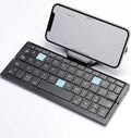 Foldable Bluetooth Keyboard with Magnetic Stand Aluminum Alloy Mini Folding Keyboard Rechargeable Keyboard for Tablet,Ipad