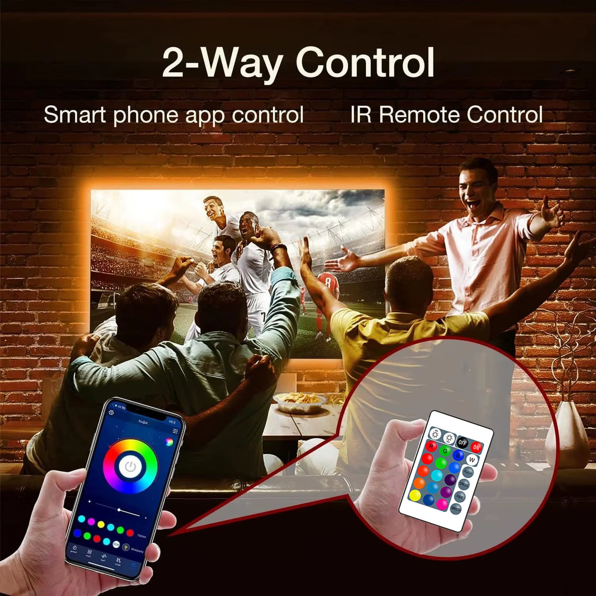 RGB5050 LED Lights for TV USB 5V Led Lights Strip 30Leds/M with APP Control Flexible Ribbon Luces Tape Light TV Decoration ﻿
