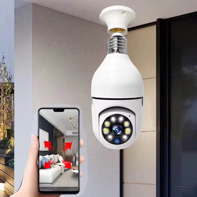 E27 2.4G Wifi IP Bulb Surveillance Camera Night Vision Wireless Home Cameras CCTV Video Security Protection Baby Mini Cam