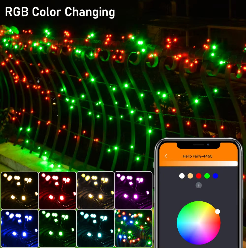 30M 300LED App Control String Light Festoon Garland Fairy Lights USB Christmas Xmas Wedding Decor 2025