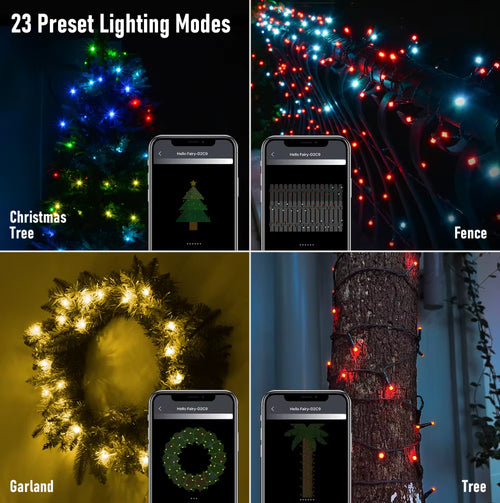 30M 300LED App Control String Light Festoon Garland Fairy Lights USB Christmas Xmas Wedding Decor 2025