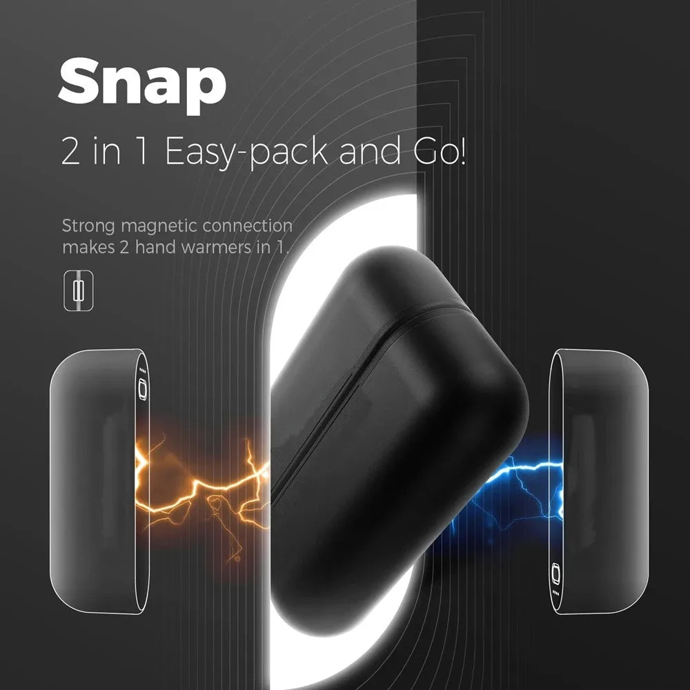Rechargeable Magnetic Hand Warmers Strong Magnetic Reusable Rechargeable Hand Warmers 2In1 Magnetic Feature Portable Hand Heater